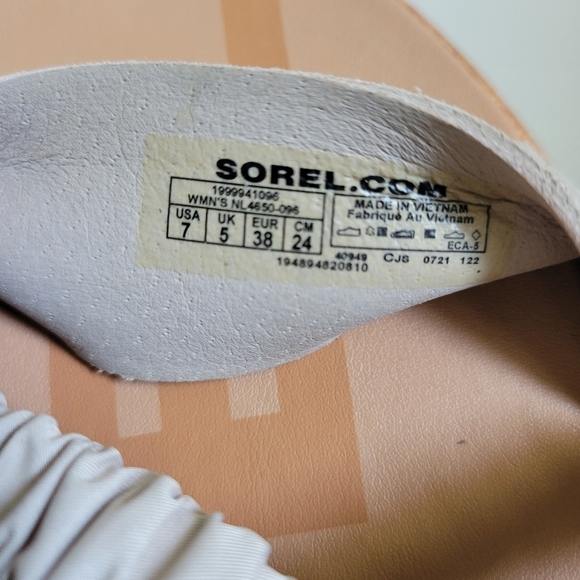 Sorel Ella II Ankle Strap Sandals Women’s Size 7 Ruched Taupe Gray - Picture 6 of 6